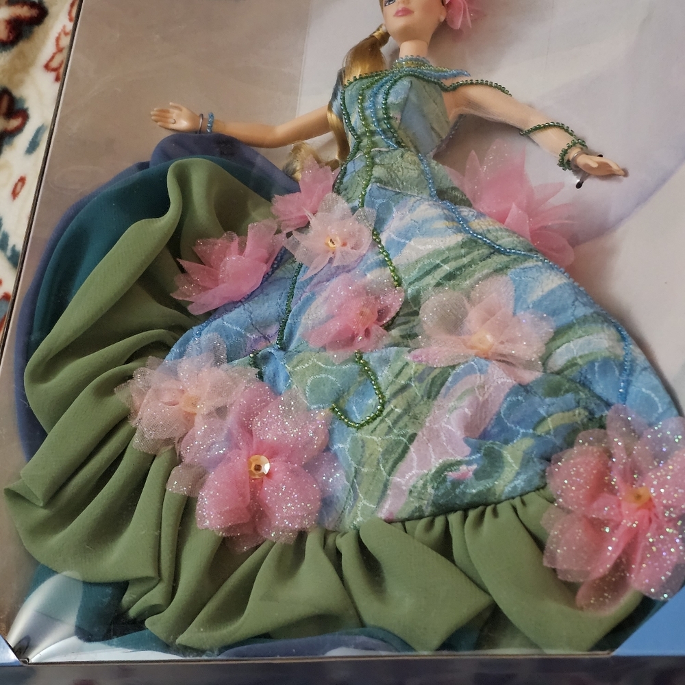 BNIB Vintage 1997 Mattel "Water Lily" Barbie Inspired by Claude Monet - Picture 7 of 11